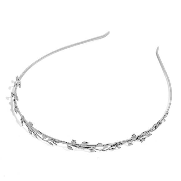 NWT - Crystal Embellished Rhinestone Gold Headband - Picture 4 of 5